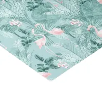 Flamingo Orchid Tropical Pattern Teal ID868 Tissue Paper