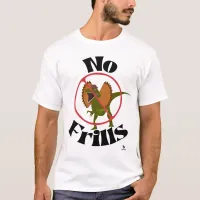 No Frills Dinosaur Cartoon Fun Jurassic Parody T-Shirt