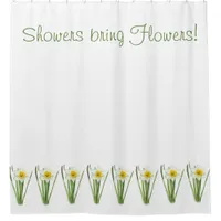 Daffodil Flower Shower Curtain