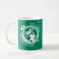 Personalized female Disc Golf  Coffee Mug