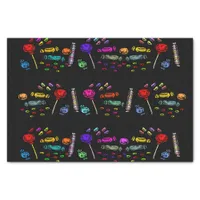 Happy Halloween Lollipops and Candy Pattern, ZSSG Tissue Paper