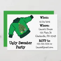 Ugly Sweater Christmas Party Invitation