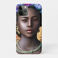 Black Goddess | African-American Woman AI Art iPhone 11 Pro Case