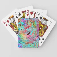 Tranquility Abstract Fluid Art    Poker Cards