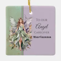 Sage Green and Purple Angel