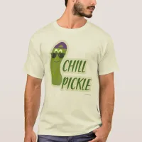 Chill Pickle Funny Veggie Cartoon Pal T-Shirt