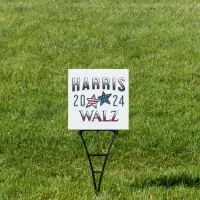 Harris and Walz 2024 Presidential Election Sign