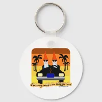 Were Rolling with the Gnom-ies Keychain