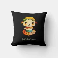 Cute Sheep Ballerina Throw Pillow