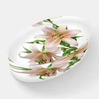 Two Pink Lilies Paperweight