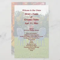Meadow of Love - Autumn Tree Wedding Flyer