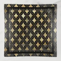 Gothic Gold Diamond Trinket Tray