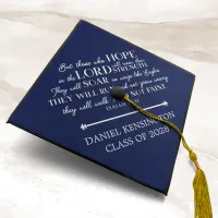 Modern Christian Bible Verse Isaiah 40 Graduation Cap Topper