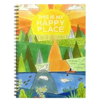 Seal River Kayak Sunrise This is My Happy Place Notebook