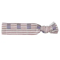 Modern Embossed American Flag Elastic Hair Tie