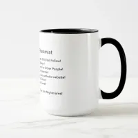 Ten Goals of a Pessimist Mug