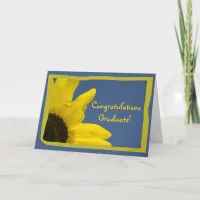 Sunflower and Sky Graduation Congratulations Card