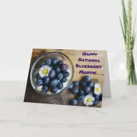 July is National Blueberry Month Card