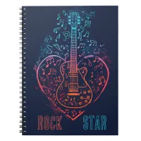 Guitar Heart Notebook