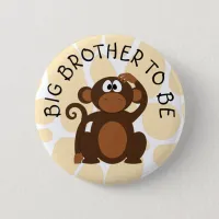 Big Brother to be Zebra Baby Shower button