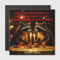 Valentine's Day Candlelight Dinner Magnetic Card