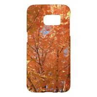 Pretty orange Fall Autumn Leaves Photograph   Samsung Galaxy S7 Case