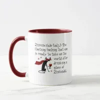 That Zinvincible Feeling Funny Zin Wine Quote Mug