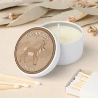  Southwest Pronghorn Antelope Brown Personalized Mini Candle Favors