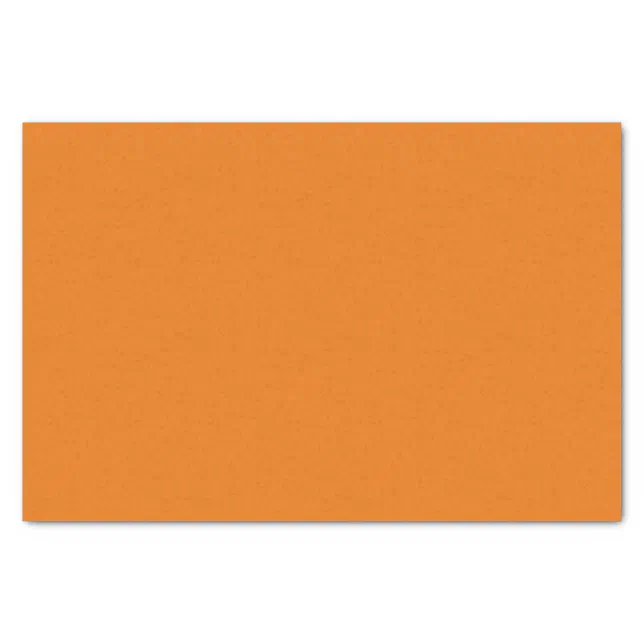 Vivid Orange Solid Color Tissue Paper