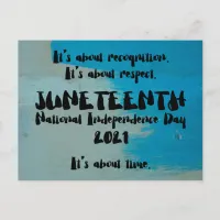 Juneteenth is a Federal Holiday Postcard