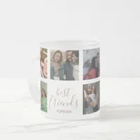 Gold Script | Best Friends Photo Frosted Glass Coffee Mug