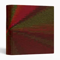 Circular Gradient Patchwork Red to Green 3 Ring Binder