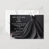 Black Dress  Enclosure Card