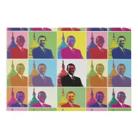 American President Obama Cool Modern Pop Art 36x24 Faux Canvas Print