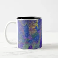 Abstract Wild Gradient Color Design Two-Tone Coffee Mug