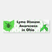 Lyme Disease Awareness in Ohio Bumper Sticker