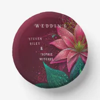 Luxurious Floral Wedding Invitation Suite Paper Bowls