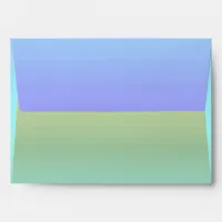 Sea and Sky Blue and Green Gradient Envelope