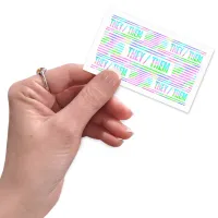 They Them Pronouns Pastel Stripes Rectangular Sticker