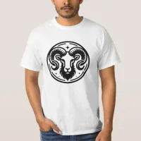 Horoscope Sign Aries Ram Symbol   T-Shirt