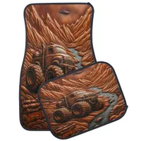 Nature Meets Adventure Truck Art Car Floor Mat