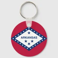 Arkansas State Flag Keychain