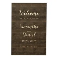 Rustic Barn Wood Wedding Welcome Sign