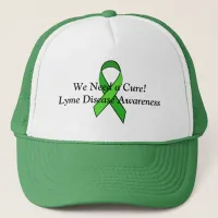 We Need a Cure Lyme Disease Awareness Ribbon Trucker Hat