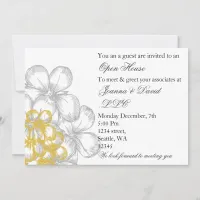 elegant yellow Corporate party Invitation