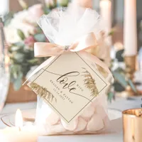 Pampas Grass Earthy With Love Wedding Favor Tags