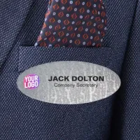 Individualized Job Title Tags: Add Cudtom Logos Name Tag