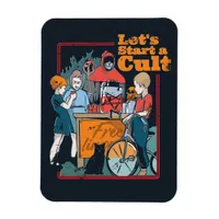 Lets Start a Cult Spooky Retro Halloween Kids  Magnet