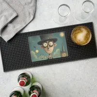 Cartoon Detective Bar Mat