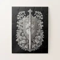 Knights Shield with ivy  Jigsaw Puzzle